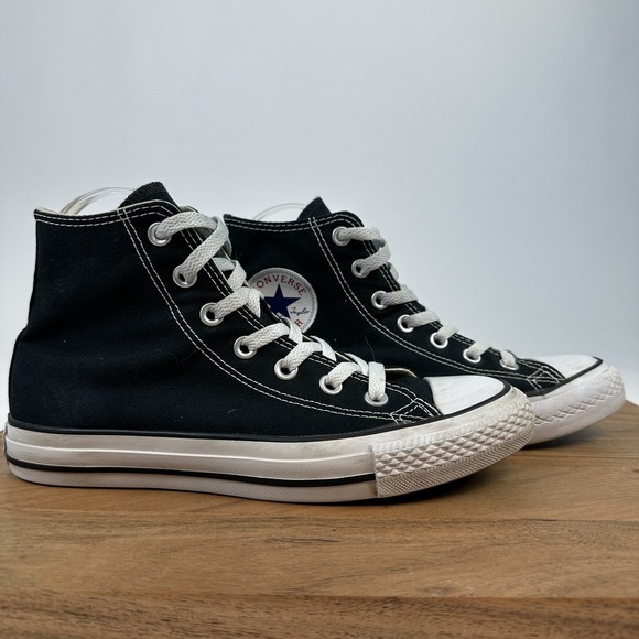Womens Converse Chuck Taylor All Star Black Canvas High Top sneakers Size 7.5 M - Picture 1 of 8